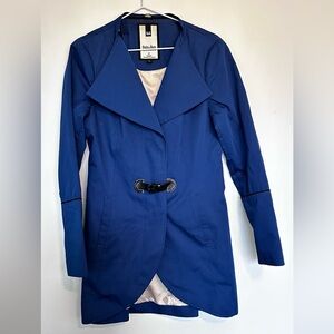 Soia & Kyo Blue Trench Coat with Modern Silhouette